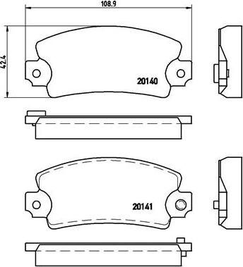 Brembo P 68 004 - Brake Pad Set, disc brake autospares.lv