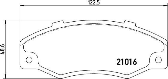 Brembo P 68 016 - Brake Pad Set, disc brake autospares.lv