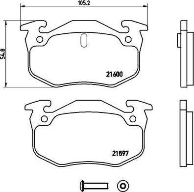 Brembo P 68 018 - Brake Pad Set, disc brake autospares.lv