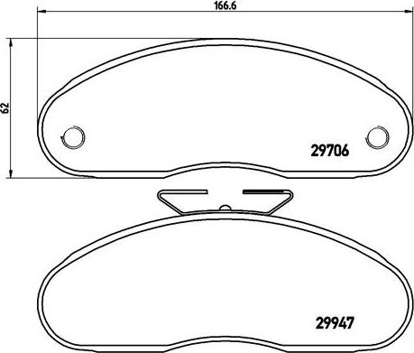 Brembo P 68 013 - Brake Pad Set, disc brake autospares.lv