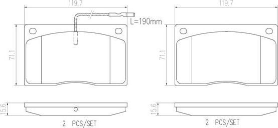 Brembo P68012N - Brake Pad Set, disc brake autospares.lv