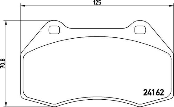 Brembo P 68 036 - Brake Pad Set, disc brake autospares.lv