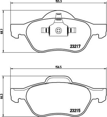 Brembo P 68 029 - Brake Pad Set, disc brake autospares.lv