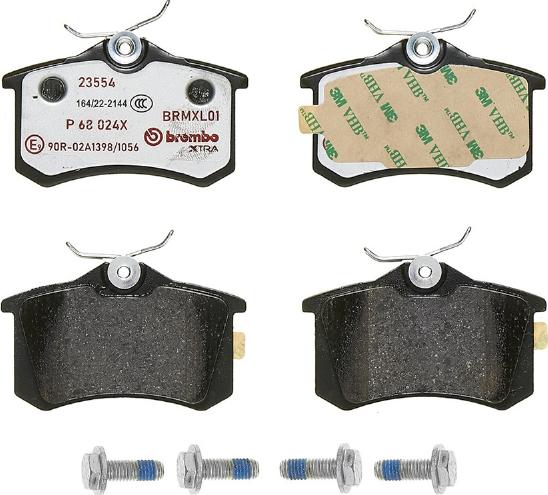 Brembo P 68 024X - Brake Pad Set, disc brake autospares.lv