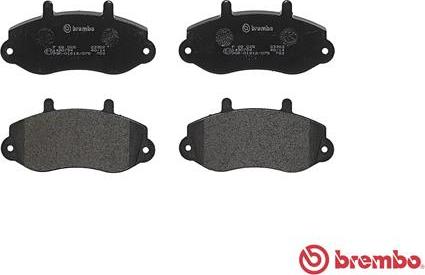 Brembo P 68 025 - Brake Pad Set, disc brake autospares.lv