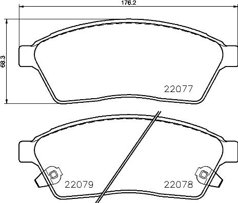 Brembo P 09 009 - Brake Pad Set, disc brake autospares.lv