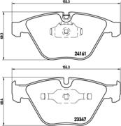 Brembo P 06 045 - Brake Pad Set, disc brake autospares.lv