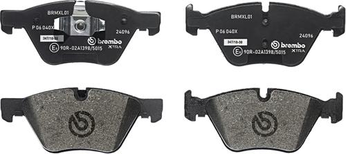Brembo P 06 040X - Brake Pad Set, disc brake autospares.lv