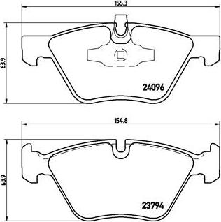 Brembo P 06 040X - Brake Pad Set, disc brake autospares.lv