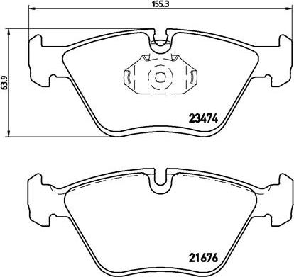 Brembo P 06 042 - Brake Pad Set, disc brake autospares.lv