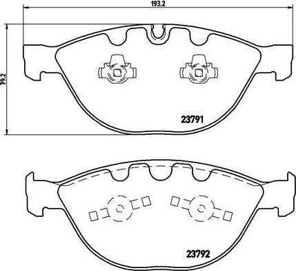 Brembo P 06 047 - Brake Pad Set, disc brake autospares.lv