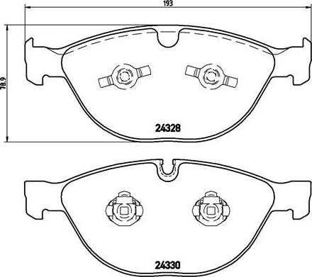 Brembo P 06 066 - Brake Pad Set, disc brake autospares.lv