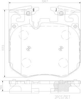 Brembo P06016N - Brake Pad Set, disc brake autospares.lv