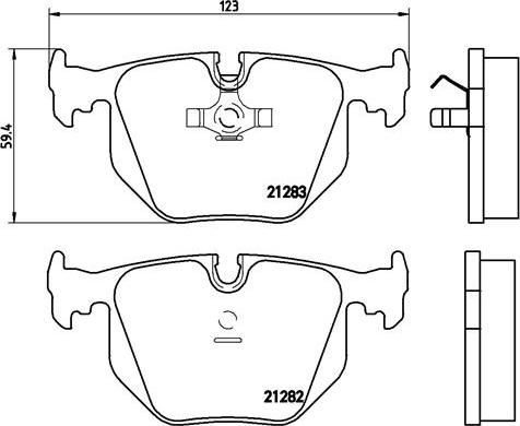 Brembo P 06 016 - Brake Pad Set, disc brake autospares.lv