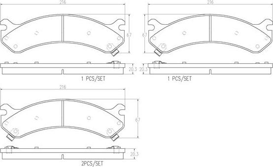 Brembo P06013N - Brake Pad Set, disc brake autospares.lv