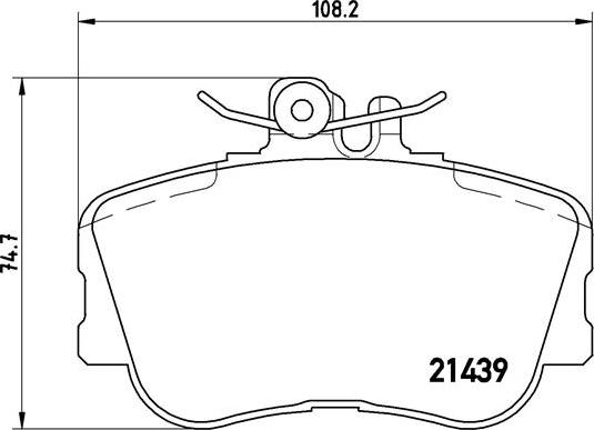 Brembo P 06 017 - Brake Pad Set, disc brake autospares.lv