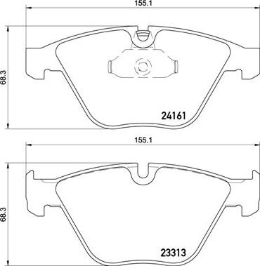 Brembo P 06 081 - Brake Pad Set, disc brake autospares.lv