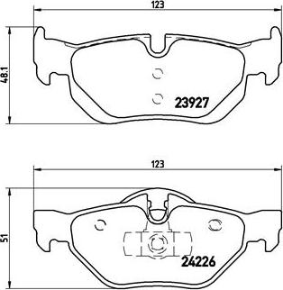 Brembo P 06 038 - Brake Pad Set, disc brake autospares.lv