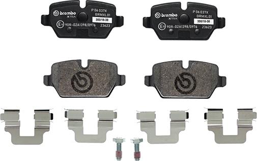 Brembo P 06 037X - Brake Pad Set, disc brake autospares.lv