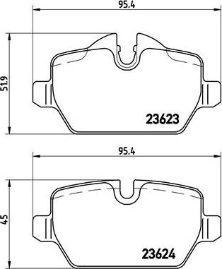 Brembo P 06 037X - Brake Pad Set, disc brake autospares.lv