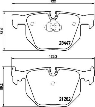 Brembo P 06 029 - Brake Pad Set, disc brake autospares.lv