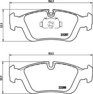 Brembo P 06 024 - Brake Pad Set, disc brake autospares.lv