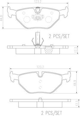 Brembo P06025N - Brake Pad Set, disc brake autospares.lv