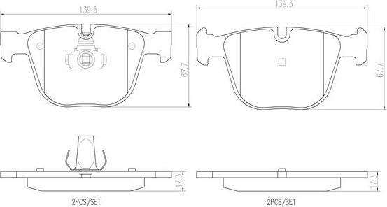 Brembo P06026N - Brake Pad Set, disc brake autospares.lv