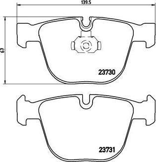 Brembo P 06 026 - Brake Pad Set, disc brake autospares.lv