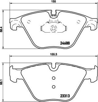 Brembo P 06 074 - Brake Pad Set, disc brake autospares.lv