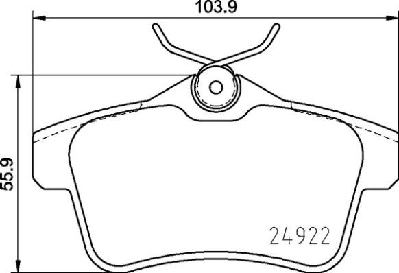 Brembo P 06 102 - Brake Pad Set, disc brake autospares.lv