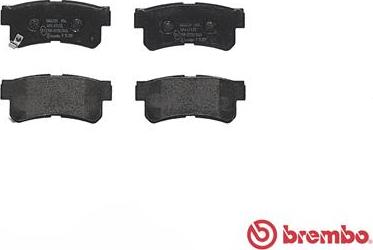 Brembo P 15 009 - Brake Pad Set, disc brake autospares.lv