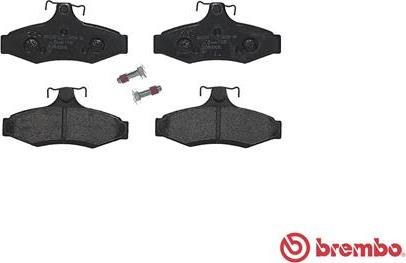 Brembo P 15 005 - Brake Pad Set, disc brake autospares.lv