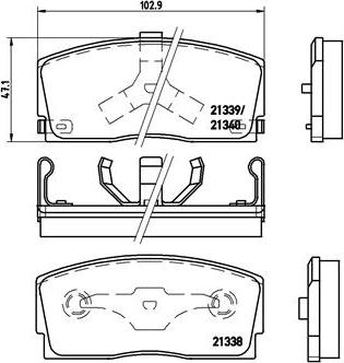 Brembo P 16 005 - Brake Pad Set, disc brake autospares.lv