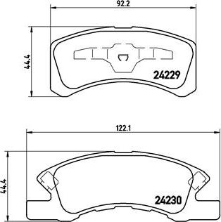 Brembo P 16 011 - Brake Pad Set, disc brake autospares.lv