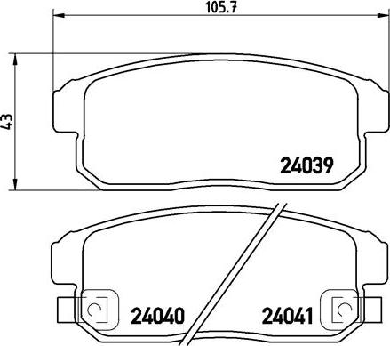 Textar TX0709 - Brake Pad Set, disc brake autospares.lv