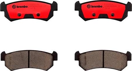 Brembo P10001N - Brake Pad Set, disc brake autospares.lv