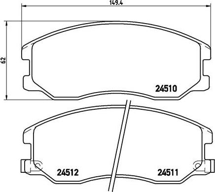 Chevrolet 42801756 - Brake Pad Set, disc brake autospares.lv