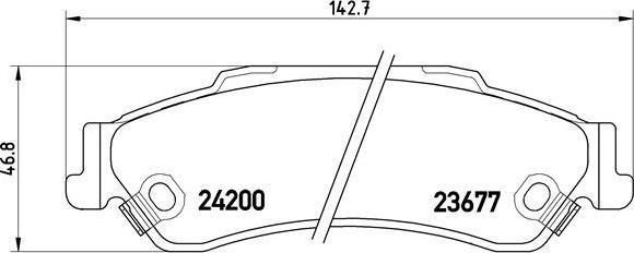 Brembo P 10 002 - Brake Pad Set, disc brake autospares.lv