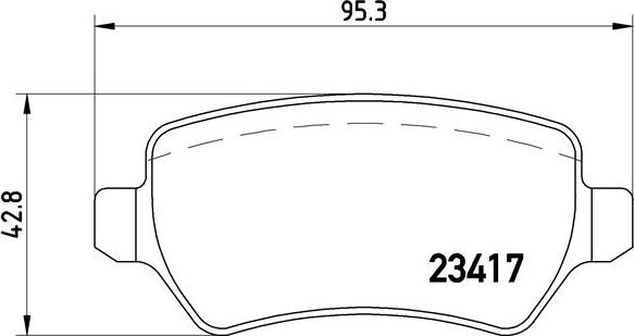 Brembo P 10 013 - Brake Pad Set, disc brake autospares.lv