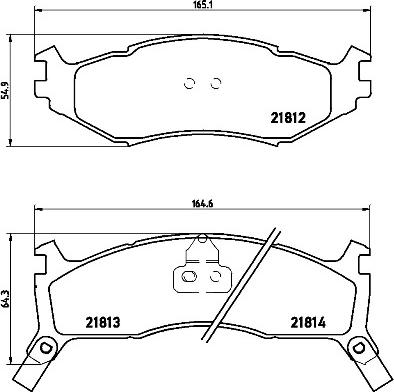 Brembo P 11 006 - Brake Pad Set, disc brake autospares.lv