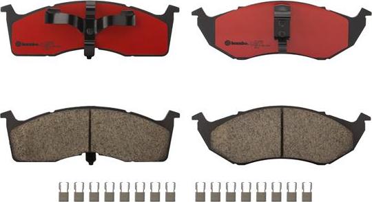 Brembo P11008N - Brake Pad Set, disc brake autospares.lv