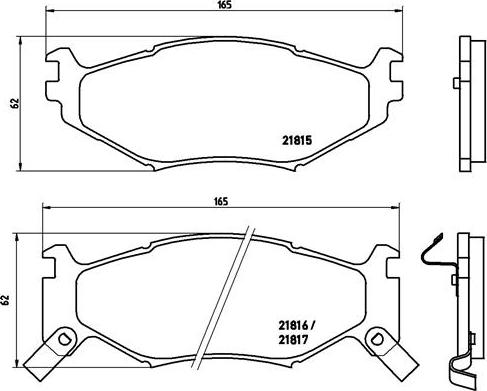 Brembo P 11 007 - Brake Pad Set, disc brake autospares.lv