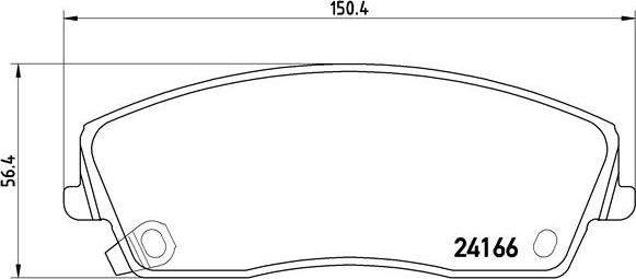 Brembo P 11 019 - Brake Pad Set, disc brake autospares.lv