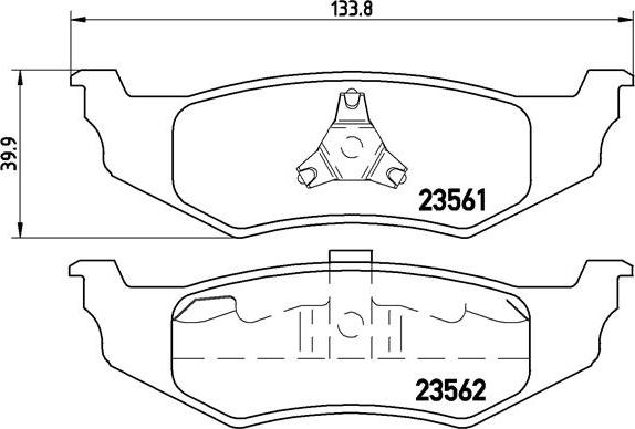 Brembo P 11 010 - Brake Pad Set, disc brake autospares.lv