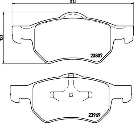 Brembo P 11 013 - Brake Pad Set, disc brake autospares.lv