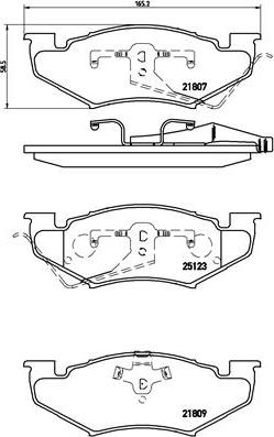 Brembo P 11 020 - Brake Pad Set, disc brake autospares.lv
