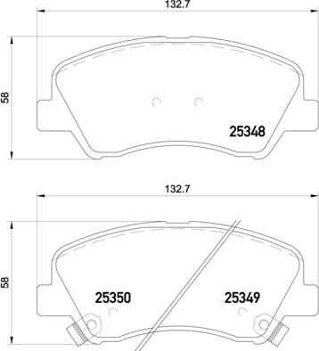 Brembo P 18 025 - Brake Pad Set, disc brake autospares.lv