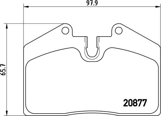 Brembo P 85 094 - Brake Pad Set, disc brake autospares.lv