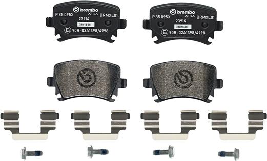 Brembo P 85 095X - Brake Pad Set, disc brake autospares.lv